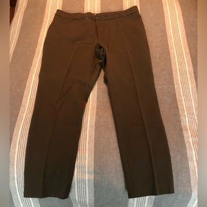 Olive Green Stretch Tapered Leg Work Pant